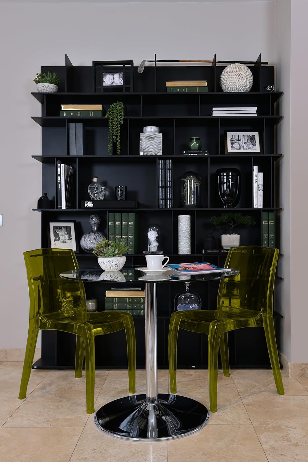 Modern Transparent Chair - Gold