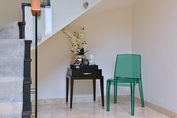 Modern Transparent Chair - Green