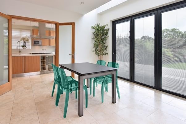 Modern Transparent Chair - Green