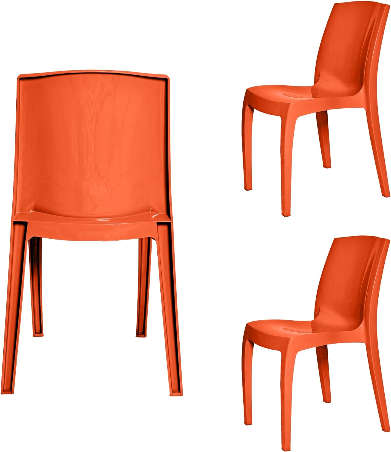 Modern Versatile Chair - Orange