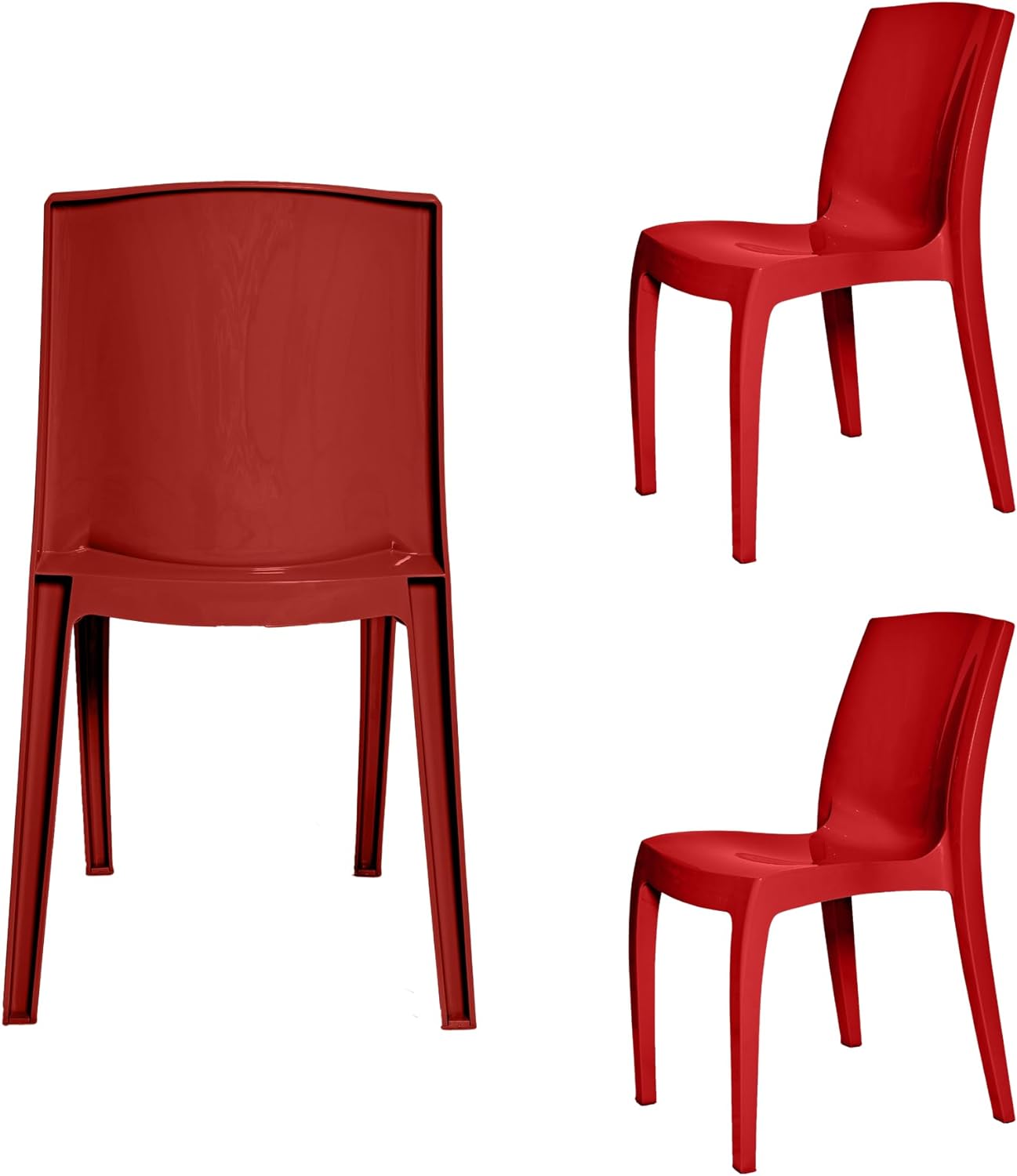 Modern Versatile Chair - Red