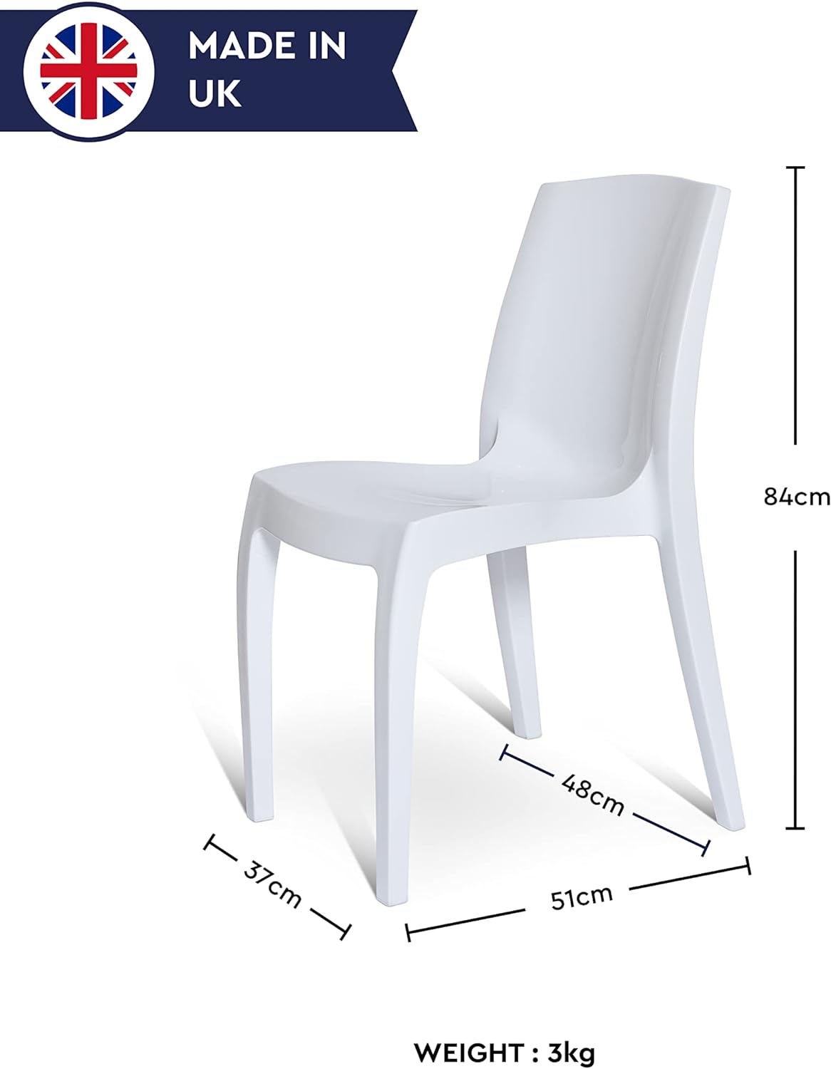 Modern Versatile Chair - White