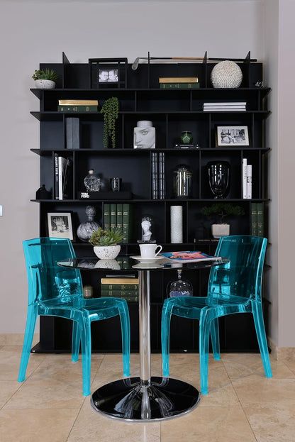 Modern Transparent Chair - Blue