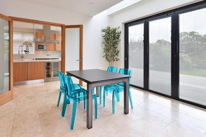 Modern Transparent Chair - Blue