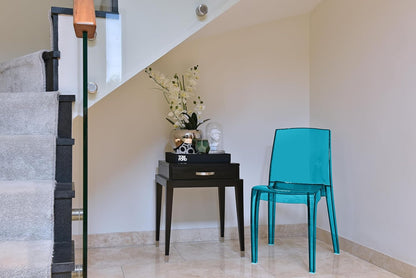Modern Transparent Chair - Blue