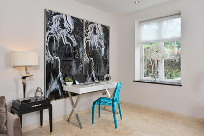 Modern Transparent Chair - Blue
